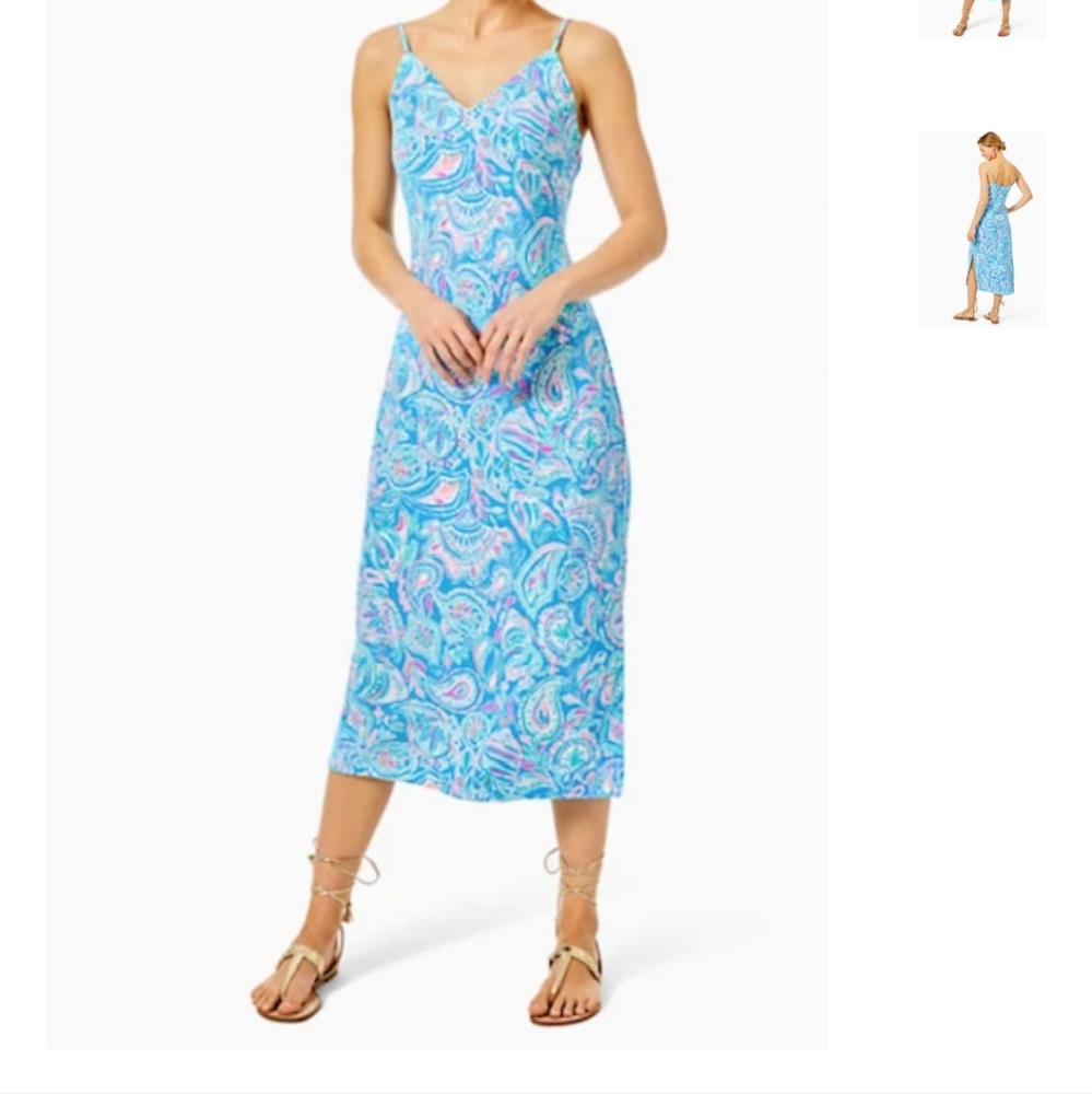 Maretta Bias Midi Slip Dress XXS